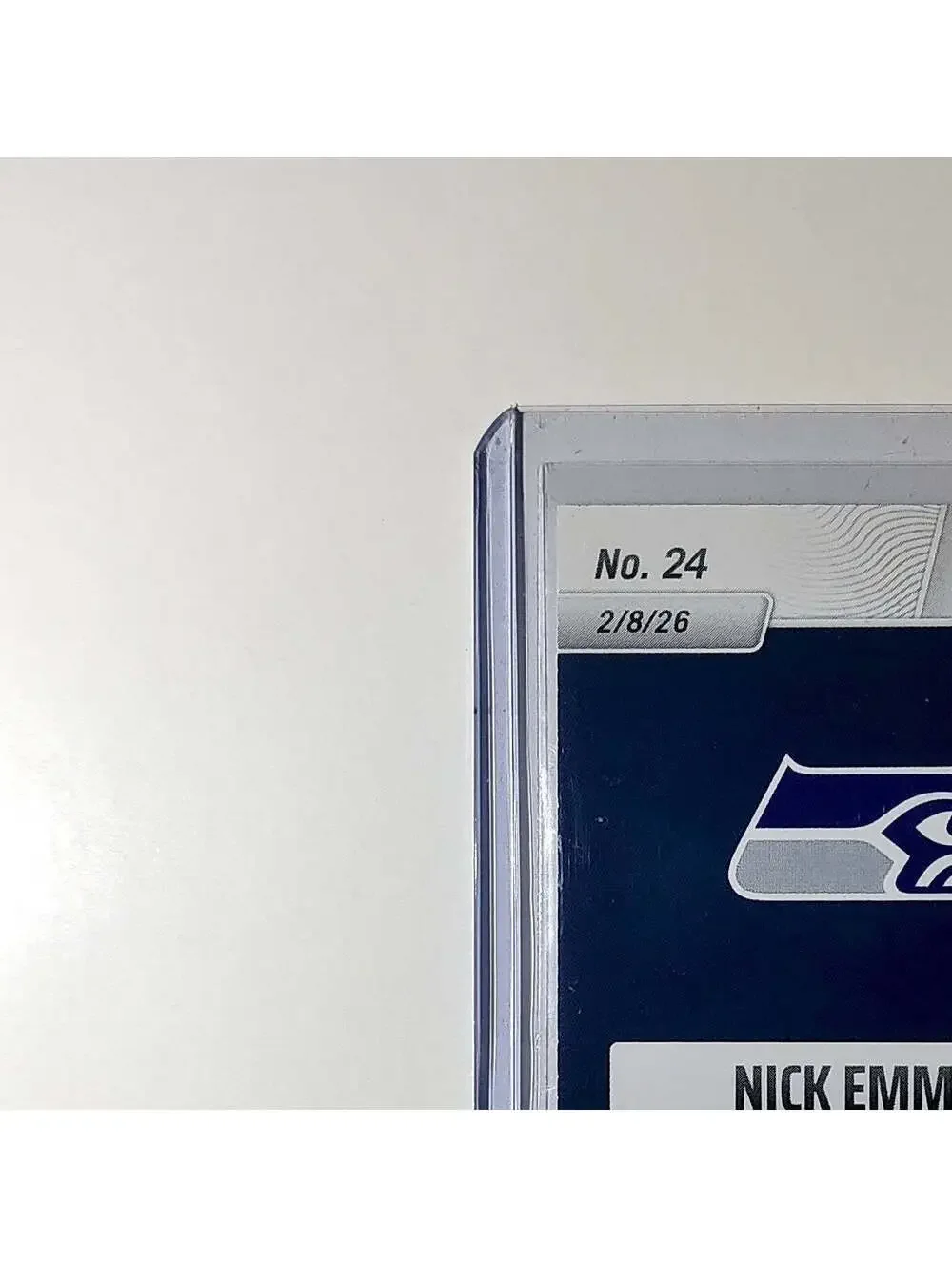 Nick Emmanwori Rookie 2026 Panini NFL Super Bowl LIX Champions #24 Card Seahawks